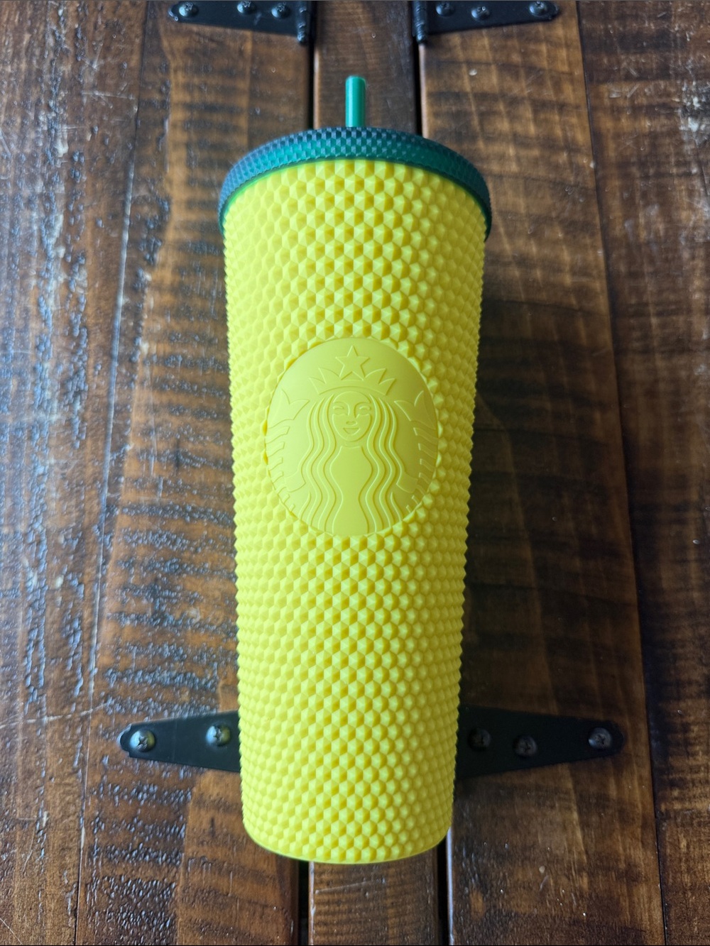 Starbucks Pineapple Studded Tumbler 24oz Yellow Green Venti Cold Cup 2021